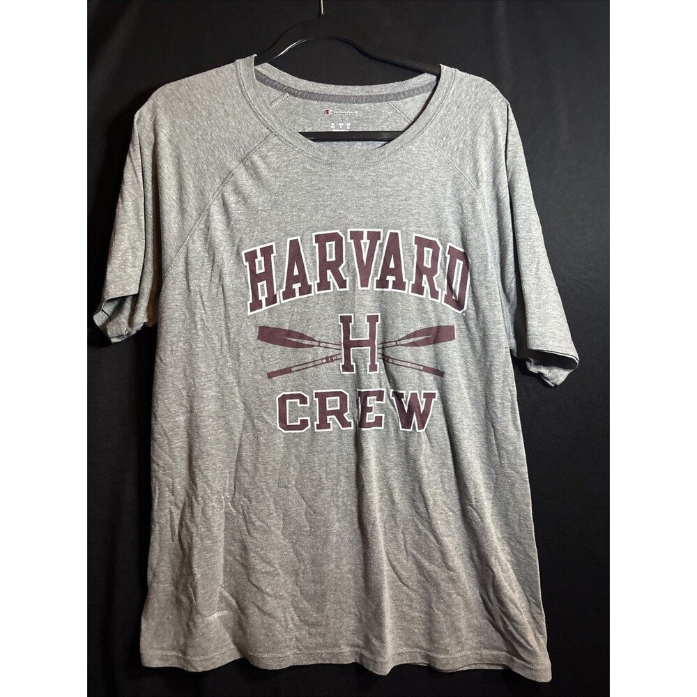 Champion Harvard Crew Tshirt Men’s Large Gray